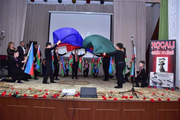 Sumqayıtda Xocalı soyqırımına həsr olunmuş tədbir keçirilib - FOTOLAR