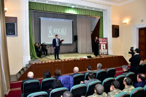 Sumqayıtda Xocalı soyqırımına həsr olunmuş tədbir keçirilib - FOTOLAR