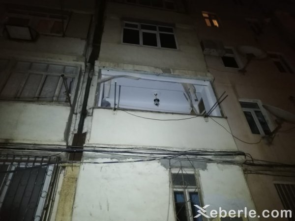 Sumqayıtda yaşayış binasında partlayış: yaralılar var - FOTOLAR