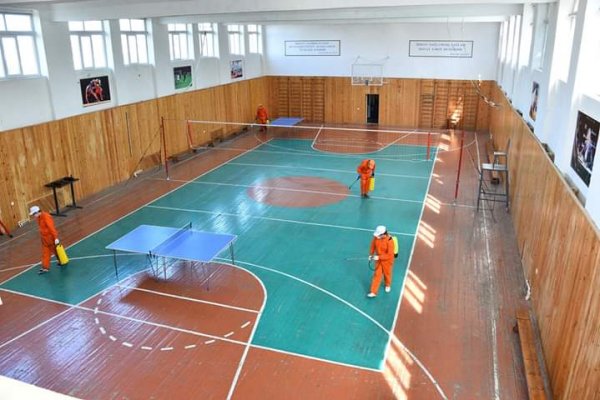 SDU-da dezinfeksiya işləri aparıldı -FOTOLAR
