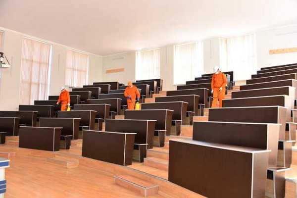 SDU-da dezinfeksiya işləri aparıldı -FOTOLAR