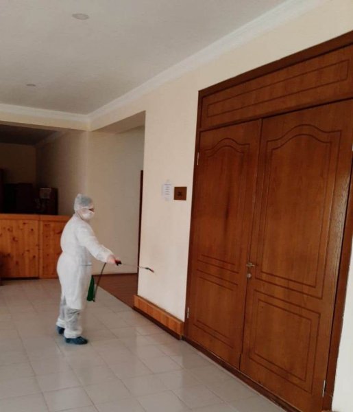 Sumqayıtın bu müəssisələrində dezinfeksiya işləri aparılıb - FOTOLAR