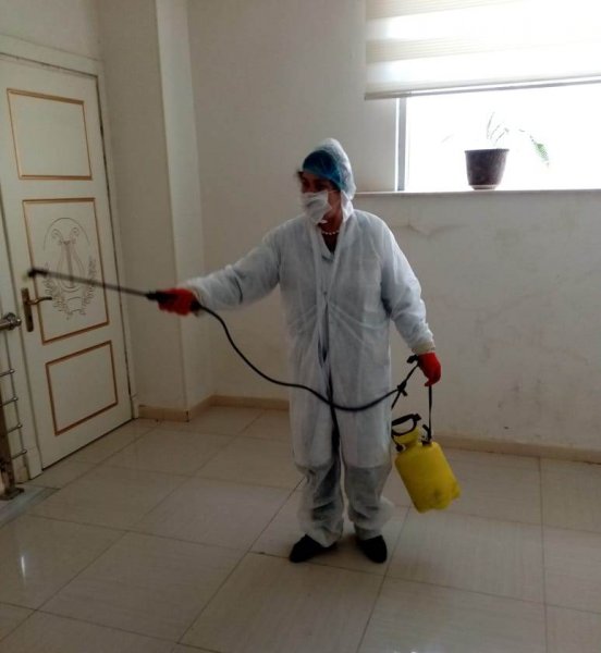 Sumqayıtın bu müəssisələrində dezinfeksiya işləri aparılıb - FOTOLAR