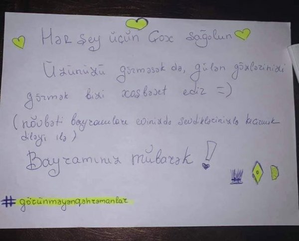 Ürəyinizi görürük - Karantindən təsirli FOTOLAR