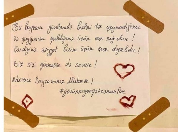 Ürəyinizi görürük - Karantindən təsirli FOTOLAR