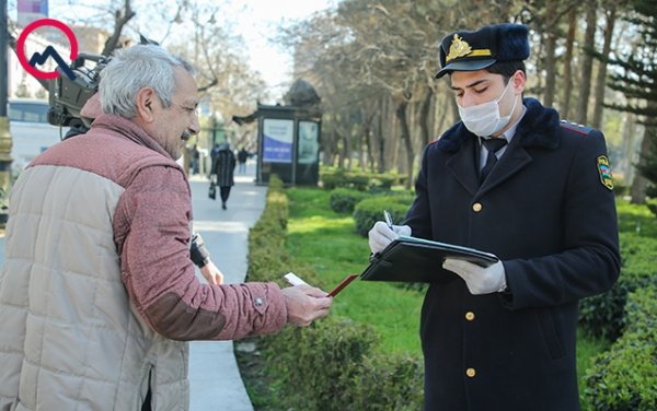 Küçəyə səbəbsiz çıxanlar 100 manat cərimə edildi – Fotolar