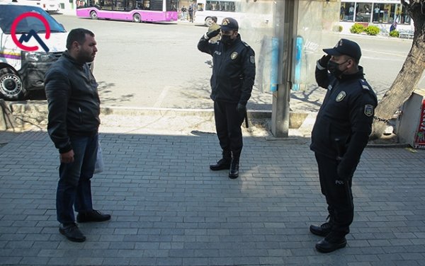 Küçəyə səbəbsiz çıxanlar 100 manat cərimə edildi – Fotolar