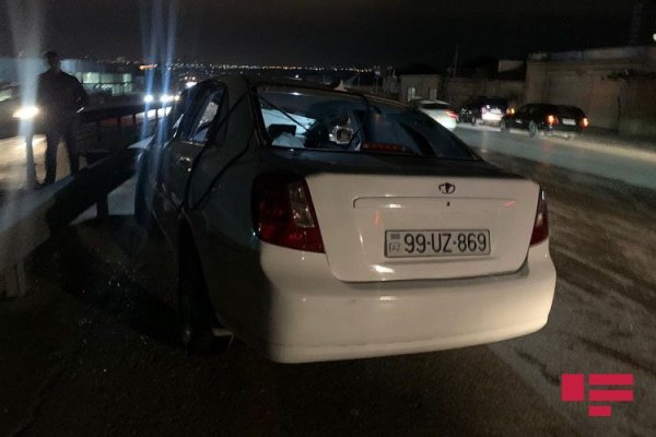 Sumqayıt yolunda qəza - FOTOLAR