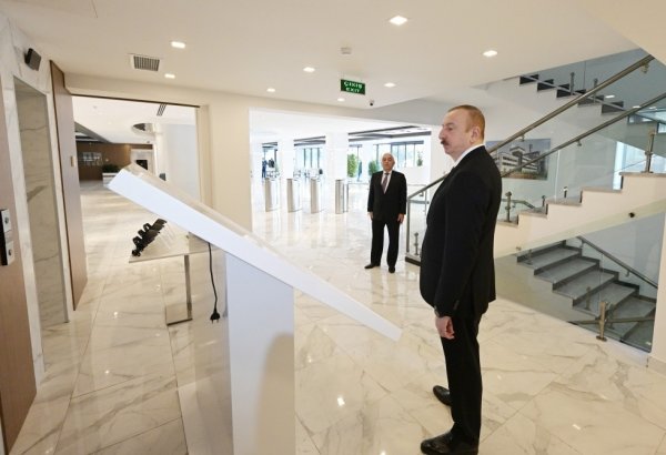 Prezident “Azərenerji” ASC-nin kompleksinin açılışında -FOTOLAR