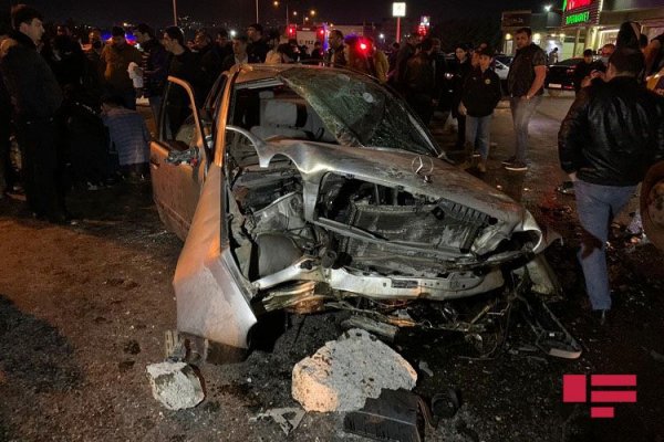 Sumqayıt yolunda ağır qəza: xəsarət alanlar var - FOTOLAR
