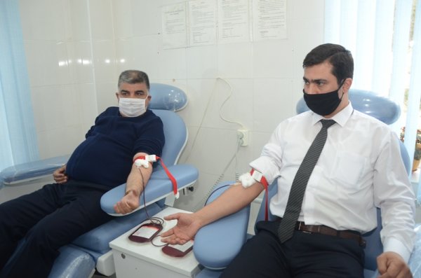 Qubadlı rayon İcra Hakimiyyətinin işçiləri qanvermə aksiyasına qoşulublar - FOTO