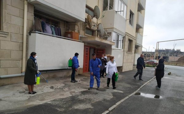 Qubadlıların məskunlaşdığı ərazilərdə dezinfeksiya tədbirləri davam etdirilir - FOTOLAR Qubadlıların məskunlaşdığı ərazilərdə dezinfeksiya tədbirləri davam etdirilir - FOTOLAR