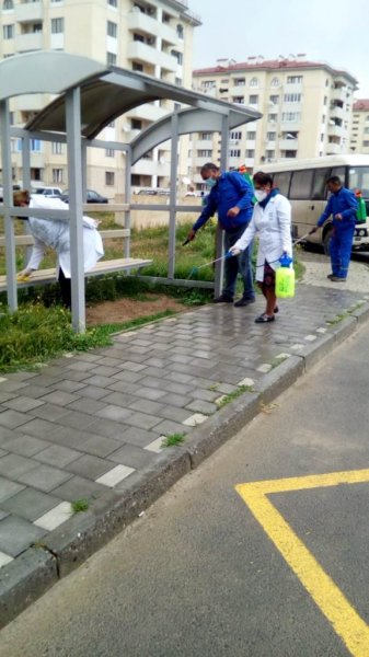Qubadlıların məskunlaşdığı ərazilərdə dezinfeksiya tədbirləri davam etdirilir - FOTOLAR Qubadlıların məskunlaşdığı ərazilərdə dezinfeksiya tədbirləri davam etdirilir - FOTOLAR