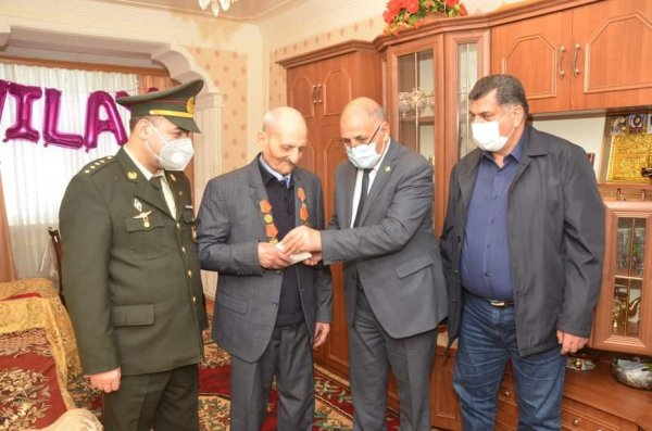 Qubadlı rayonundan olan Böyük Vətən Müharibəsi veteranları ziyarət olundu -FOTO