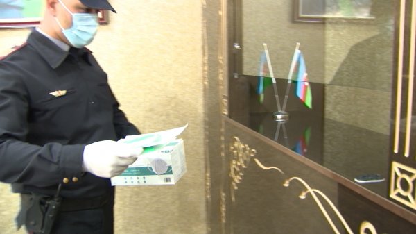 Sumqayıtda nəzarət tədbirləri gücləndirilib: 3000 tibbi maska paylanıldı -FOTOLAR