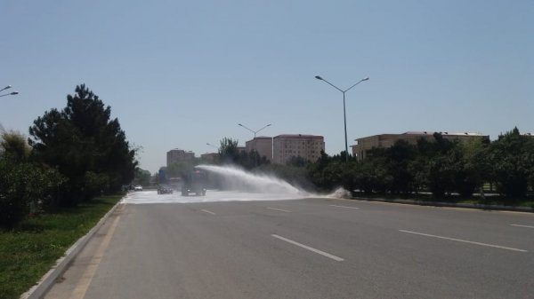 Daxili Qoşunların xüsusi texnikaları Sumqayıt küçələrində - FOTOLAR