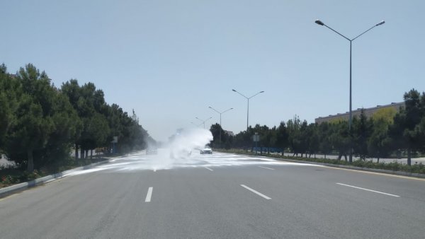Daxili Qoşunların xüsusi texnikaları Sumqayıt küçələrində - FOTOLAR
