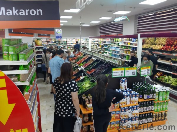 Sumqayıt marketləri bu gün... - FOTOLAR