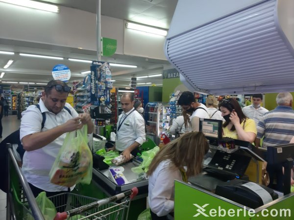 Sumqayıt marketləri bu gün... - FOTOLAR