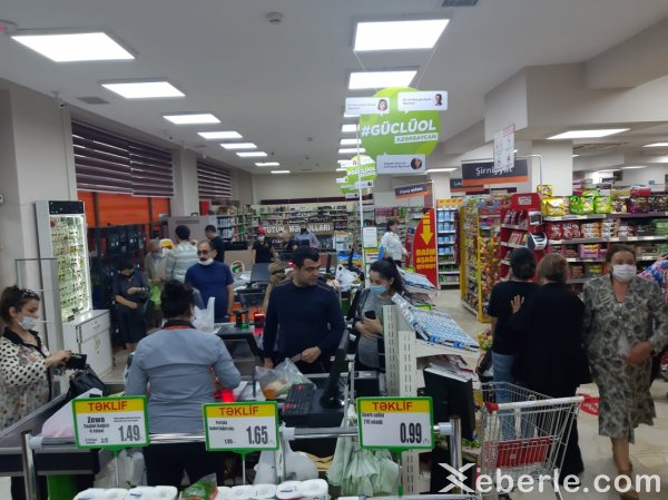 Sumqayıt marketləri bu gün... - FOTOLAR