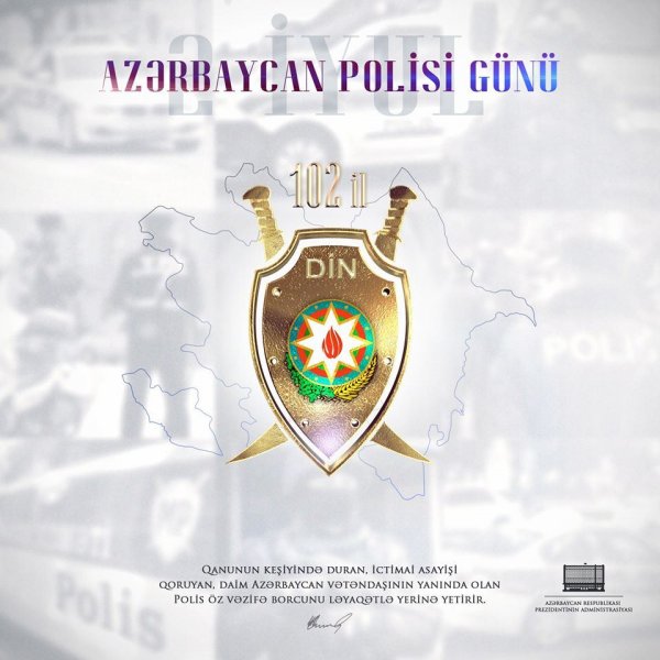 Prezidentin səhifəsində Polis Günü ilə bağlı paylaşım - FOTO
