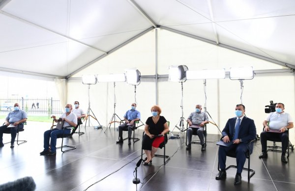 Prezident və xanımı şəhid ailələrinə mənzil verilməsi mərasimində - Fotolar