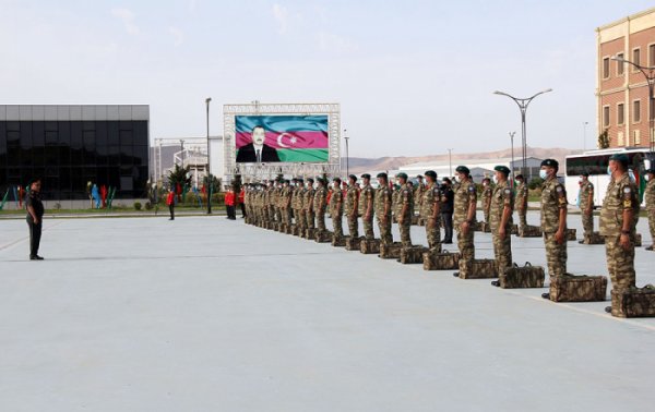Sülhməramlıların bir qrupu Əfqanıstana yola salındı - FOTO