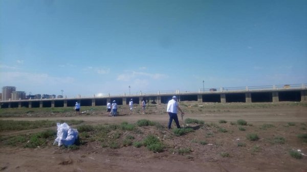 Sumqayıtda Xəzərətrafı ərazilərdə təmizlik işləri aparılıb - VİDEO (FOTO)