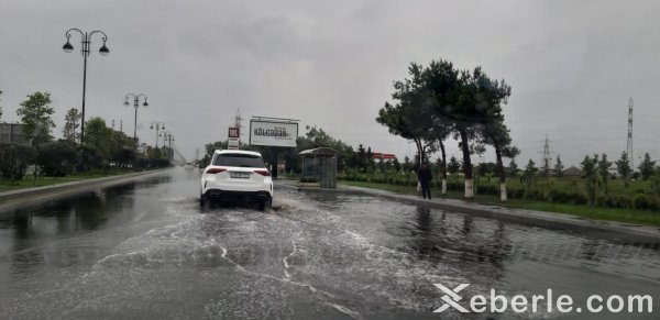 Yağışın Sumqayıtda fəsadları -FOTOLAR