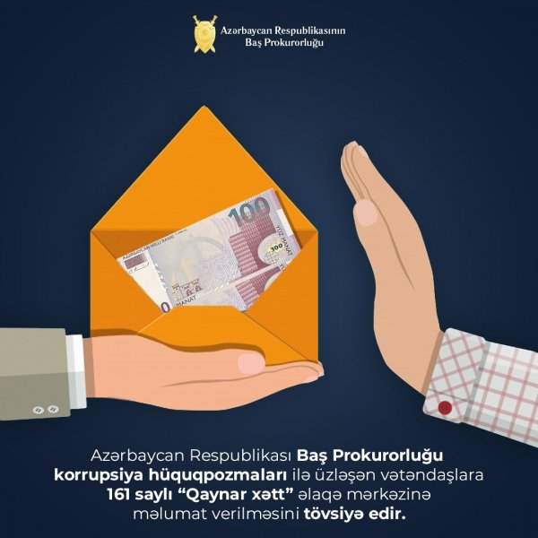 Baş Prokurorluqdan əhaliyə MÜRACİƏT