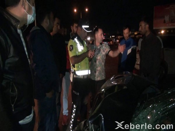 Sumqayıtda iki avtomobil toqquşdu: xəsarət alan var --FOTOLAR