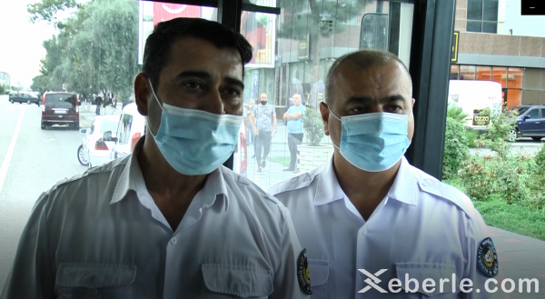 Sumqayıtda 23 nəfər cərimələndi: ictimai nəqliyyatda maska taxmadıqlarına görə... - VİDEO (FOTO)