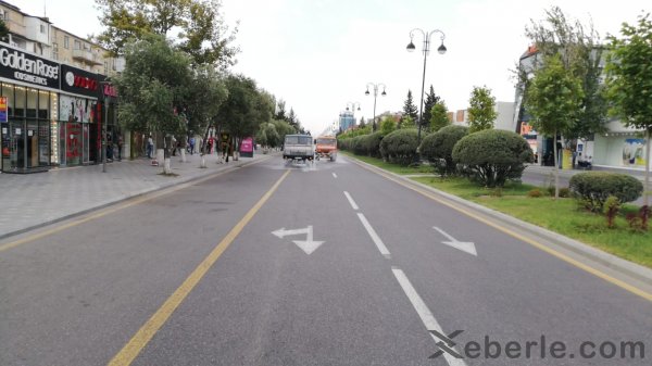 Sumqayıtda yollar yenidən yuyulur -VİDEO (FOTOLAR)