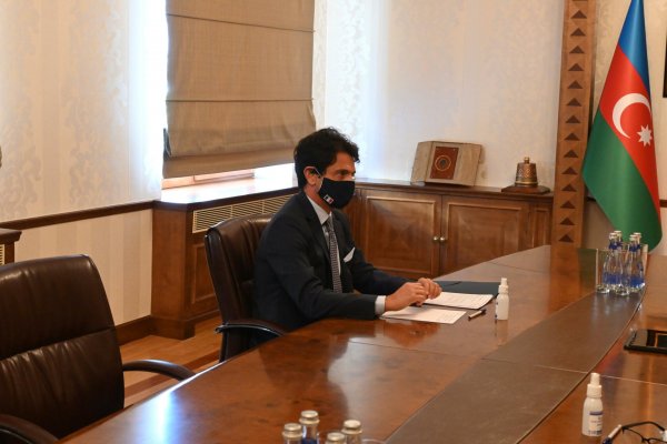 Ceyhun Bayramov İtaliya səfiri ilə görüşdü - FOTO