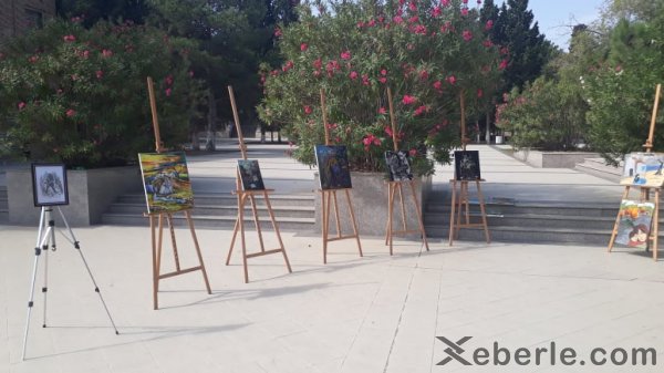 Sumqayıtda rəssamların "BAX!ş"ı - FOTOLAR