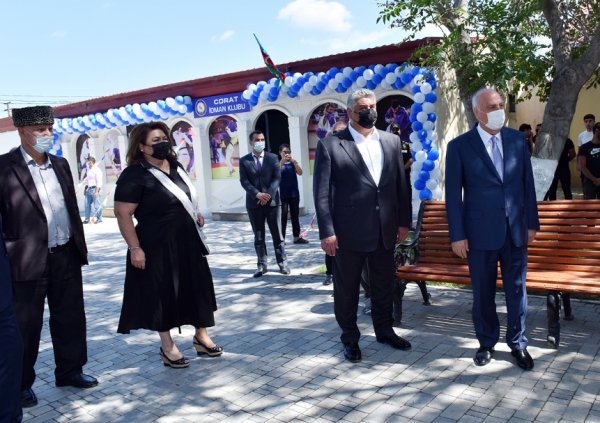 Azad Rəhimov, Zakir Fərəcov və Hicran Hüseynova Corat idman klubunda -FOTOLAR