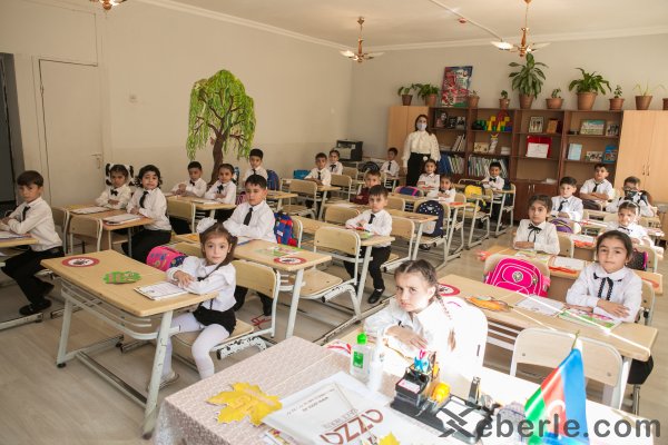Sumqayıtda lisey direktoru: "Bu gün 200 şagird təhsil müəssisəsinə ilk addımlarını atdı" - FOTO Sumqayıtda lisey direktoru: "Bu gün 200 şagird təhsil müəssisəsinə ilk addımlarını atdı" - FOTO