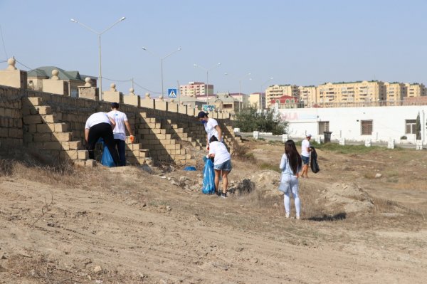 Avropa İttifaqının nümayəndələri Sumqayıtda: 5 hektar ərazi təmizləndi -FOTOLAR