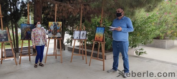 Sumqayıtda qalib rəssamlar mükafatlandırıldı -FOTOLAR