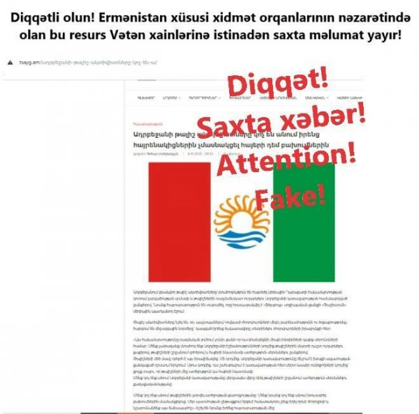 Düşmənin təxribatı davam edir: saxta məlumatları ifşa edildi – FOTO