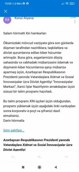 Ermənistanın “fişinq” hücumları davam edir - Nazirlikdən XƏBƏRDARLIQ