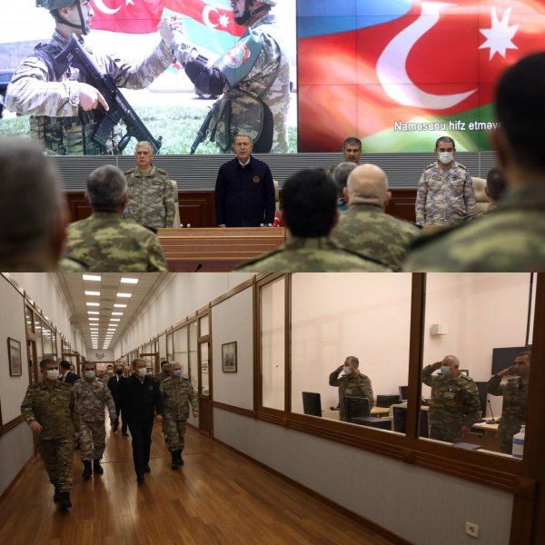 Hulusi Akar sevincini Zakir Həsənovla belə bölüşdü - Fotolar