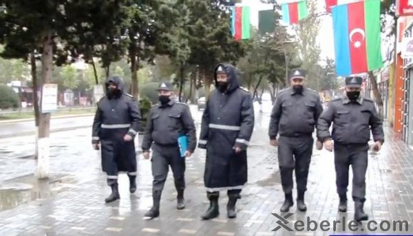 Sumqayıtda açıq havada maska taxmayanlar cərimələndi – FOTOLAR