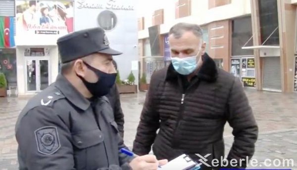 Sumqayıtda açıq havada maska taxmayanlar cərimələndi – FOTOLAR