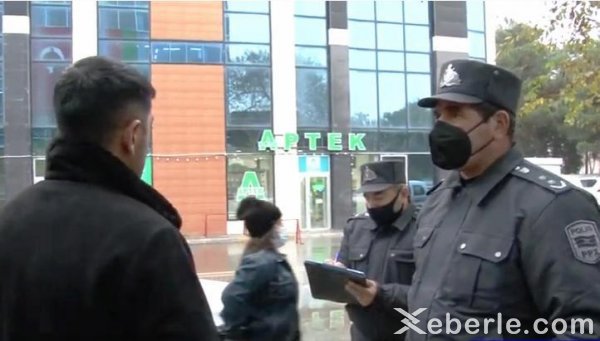 Sumqayıtda açıq havada maska taxmayanlar cərimələndi – FOTOLAR