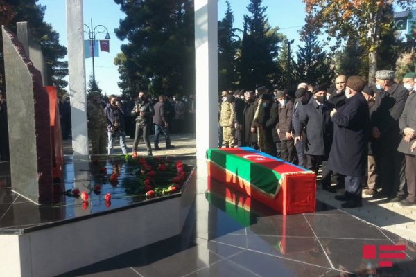 Şəhid polkovnik dəfn olundu - Fotolar