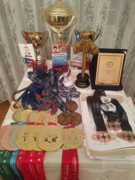 Qubadlı məktəblisi 3 medal qazandı - FOTOLAR