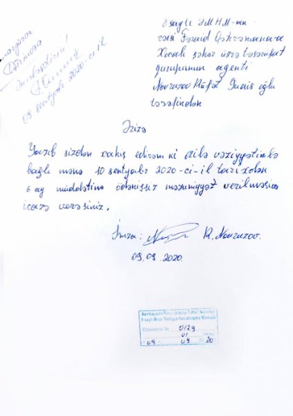 Təhsil Nazirliyi əsgər müəllimin müraciətini cavablandırdı