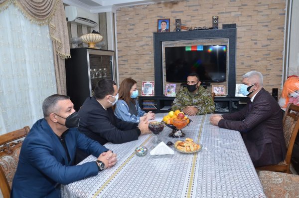 Sumqayıtda Vətən müharibəsinin qaziləri ilə görüşlər davam edir - FOTOLAR