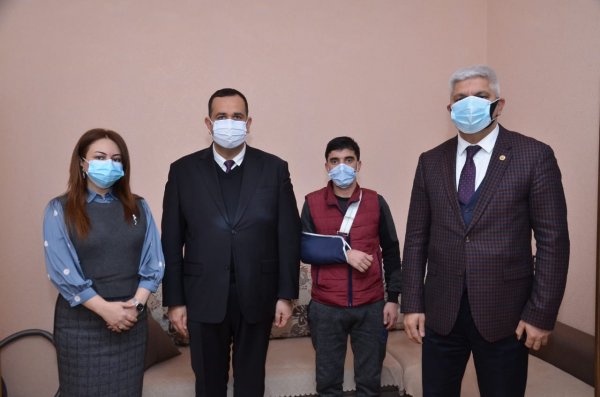 Sumqayıtda Vətən müharibəsinin qaziləri ilə görüşlər davam edir - FOTOLAR